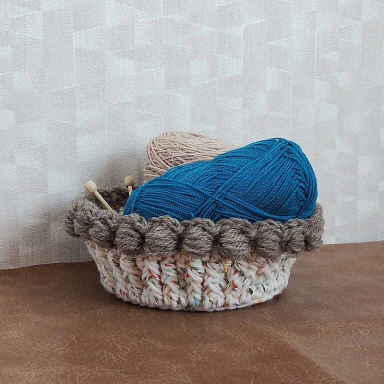かぎ針の小物入れ 編み方 簡単編み物可愛い編み物の説明 | amichicoの