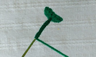 グリーンの糸を巻く画像