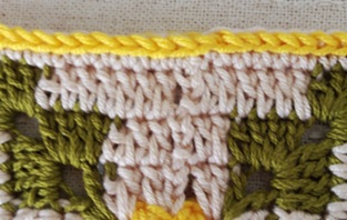 チェーンステッチした画像