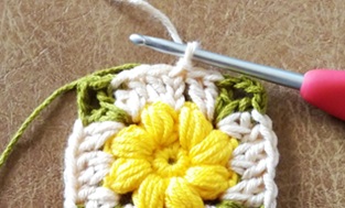 3段目編み終わりの画像