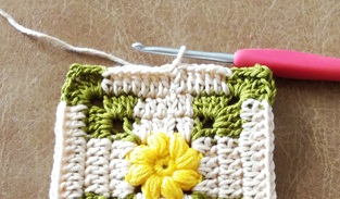 5段目編み終わりの画像