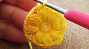 2段目編み終わりの画像